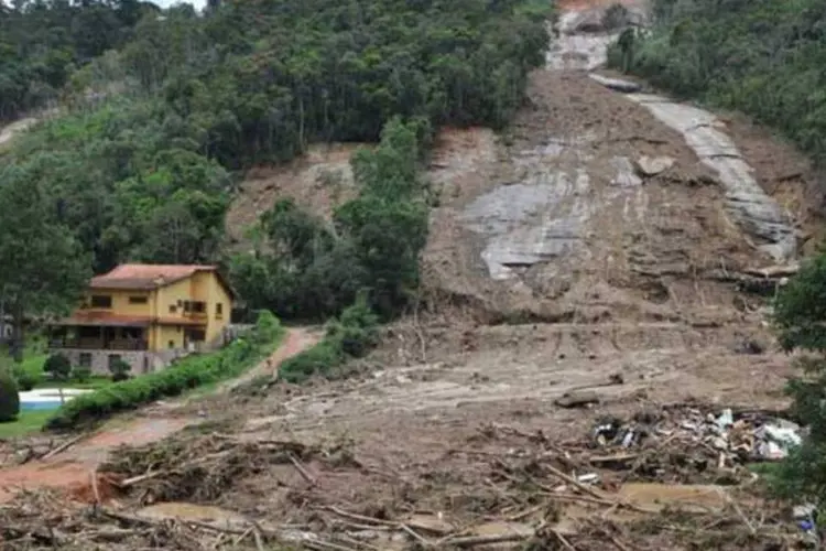 A cidade de Teresópolis tem cerca de 5 mil pessoas sem moradia devido às chuvas (Valter Campanato/AGÊNCIA BRASIL)