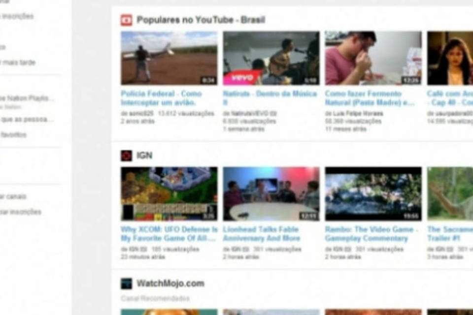 YouTube ganha visual similar ao do app para Android e iOS