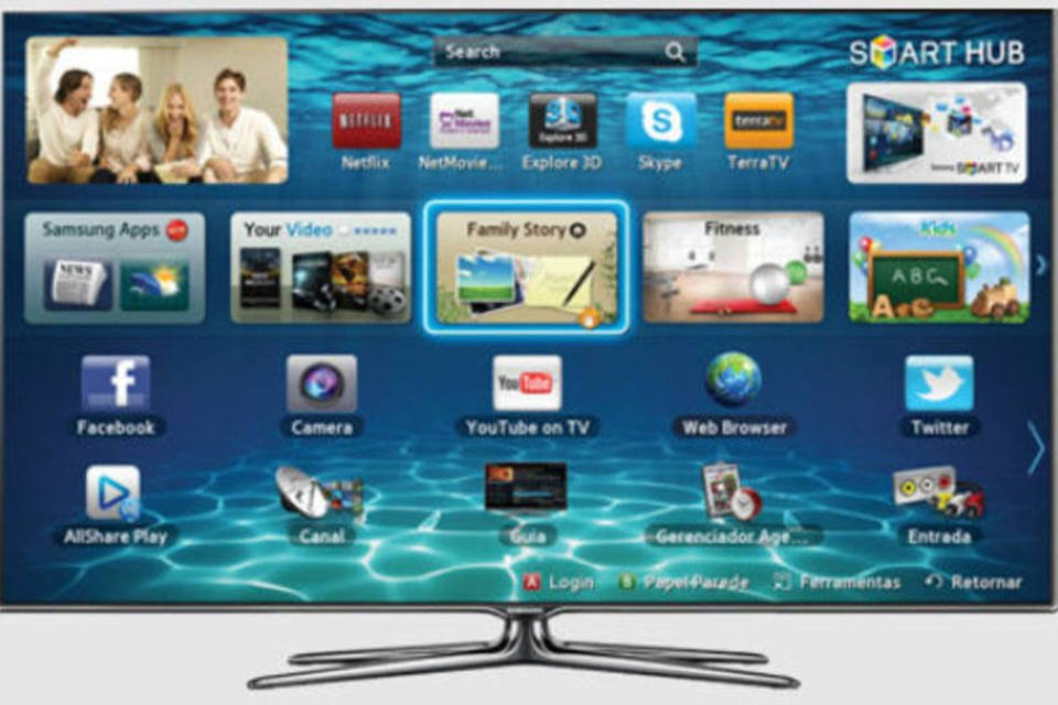 Samsung lança TV comandada por voz e gestos
