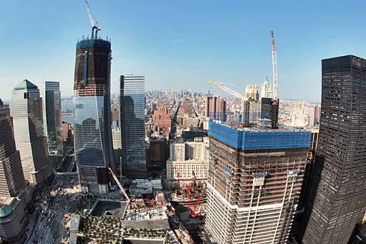 World Trade Center em construção: temor de suicídio no local (Joe Woolhead / Divulgação)
