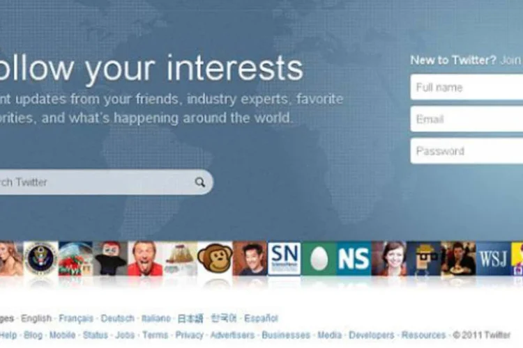 Nova home do Twitter (Reprodução/Twitter.com)