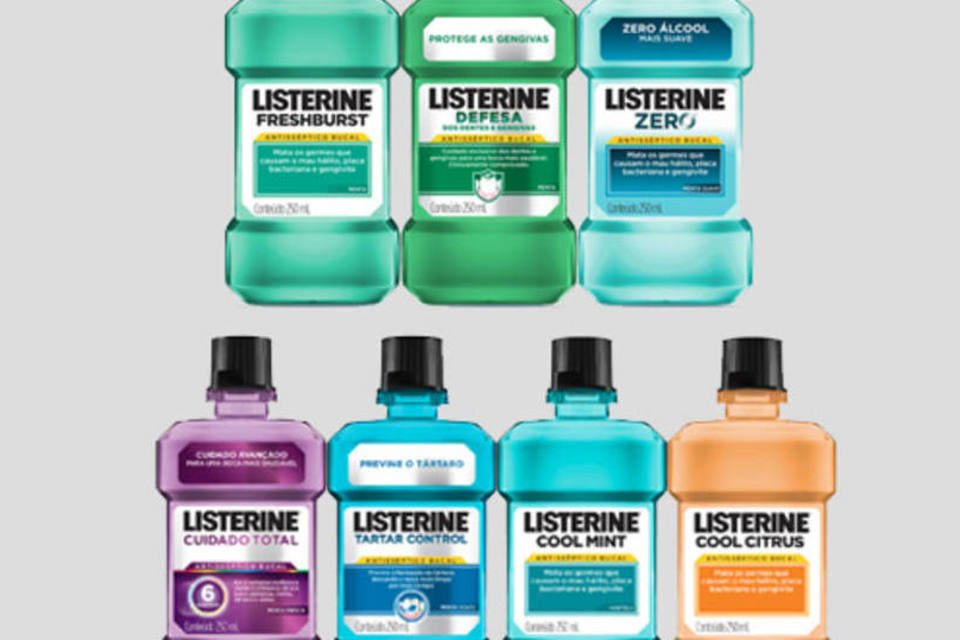 Embalagens de Listerine ganham nova identidade visual