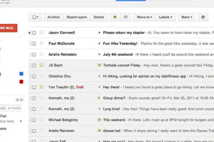 
	Tela do GMail: o Google n&atilde;o fivulgou quantos usu&aacute;rios foram afetados pela interrup&ccedil;&atilde;o do servi&ccedil;o
 (Divulgação)