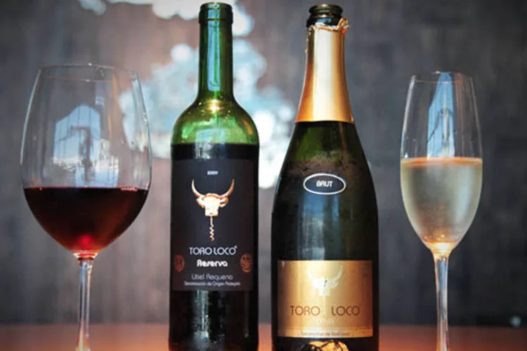 Novos rótulos Toro Loco: o tinto Reserva 2009 (esq.) e o espumante Cava Brut (dir.) (Divulgação)