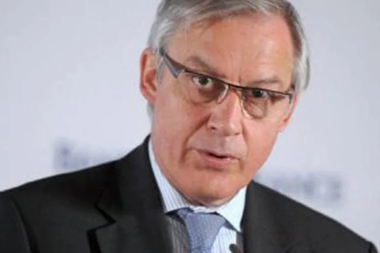 
	&quot;A orienta&ccedil;&atilde;o para a frente est&aacute; plenamente ancorada ao nosso mandato&quot;, disse&nbsp;Christian Noyer
 (Eric Piermont/AFP)