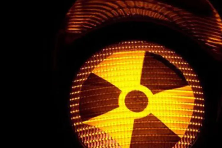 Símbolo da energia nuclear (Johannes Eisele/AFP)