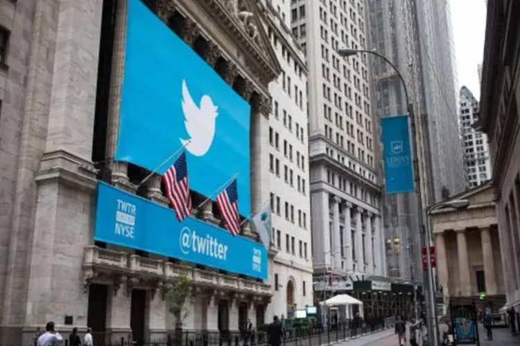 
	Logo do Twitter na Bolsa de Nova York: o IPO mais esperado do ano
 (Getty Images)