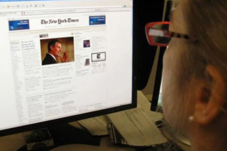 Expansão da publicidade digital possibilitou aumento de ganhos de New York Times Co. (Karen Bleier/AFP)