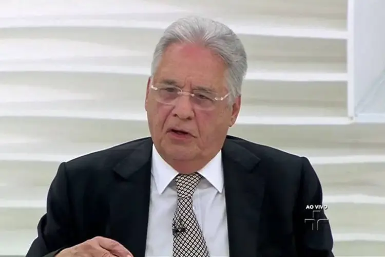 
	Ex-presidente Fernando Henrique Cardoso: press&atilde;o do PMDB sobre emenda da reelei&ccedil;&atilde;o estava &quot;cheirando mal&quot;.
 (Reprodução/YouTube)