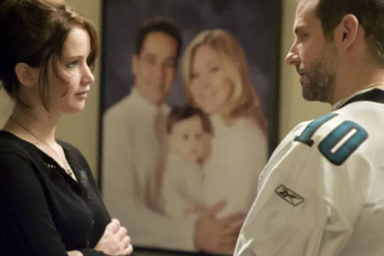 Jennifer Lawrence e Bradley Cooper em O Lado Bom da Vida (2012) (Divulgação)