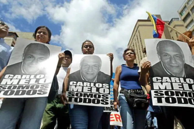 
	Melo: o l&iacute;der opositor Carlos Melo, do partido Avan&ccedil;ada Progressista, foi detido pela pol&iacute;cia pol&iacute;tica e permanece &quot;incomunic&aacute;vel na sede&quot; do organismo em Caracas
 (Getty Images)