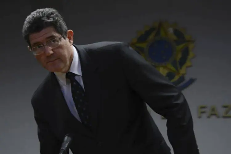 O ministro da Fazenda, Joaquim Levy, em entrevista coletiva nesta quinta-feira (10/09) (Agência Brasil)