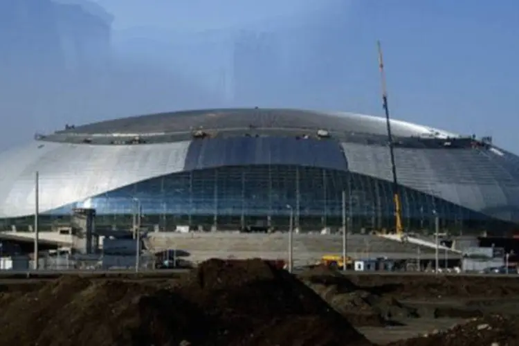 O pavilhão de gelo Bolshoi, uma das instalações dos Jogos Olímpicos de Sochi-2014 (©AFP/Arquivo / Olivier Morin)