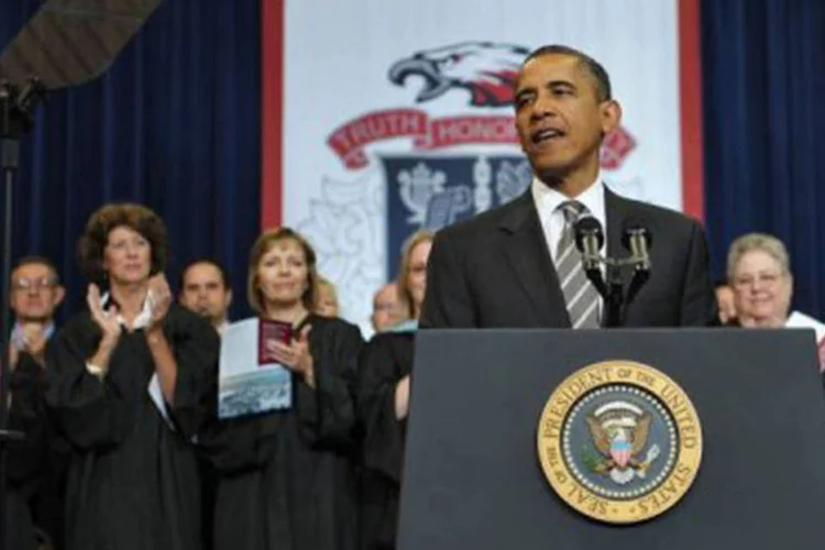 Obama aproveitou a oportunidade para ressaltar o fim da Guerra do Iraque, anunciado no ano passado (Mandel Ngan/AFP)