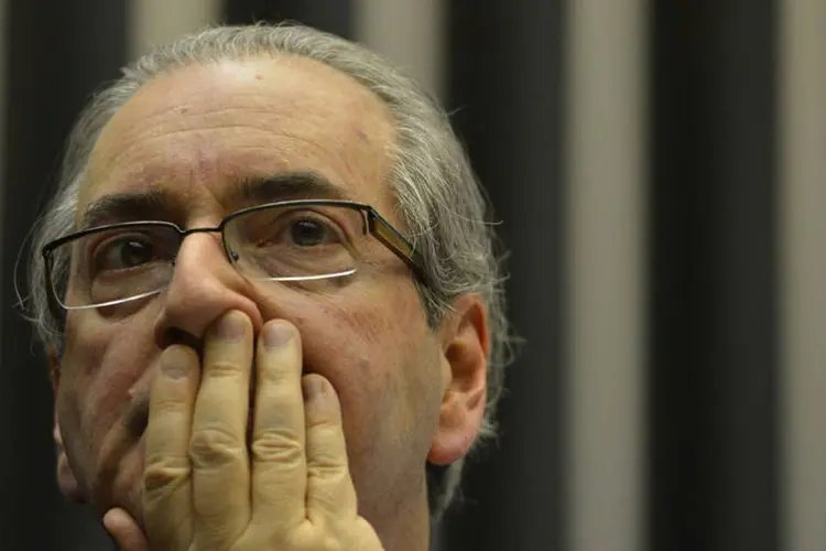 
	Eduardo Cunha: caso se confirme, Cunha vai ser o primeiro pol&iacute;tico a virar r&eacute;u no curso das investiga&ccedil;&otilde;es do esquema de corrup&ccedil;&atilde;o da Petrobras
 (Valter Campanato/Agência Brasil)