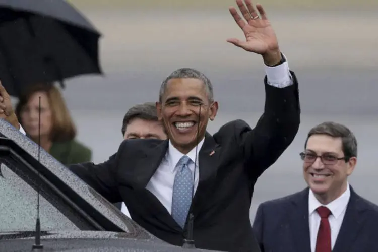 
	Barack Obama: &ldquo;As mudan&ccedil;as v&atilde;o agora depender do Congresso&rdquo;, disse o presidente americano sobre os embargos
 (Enrique de la Osa / Reuters)