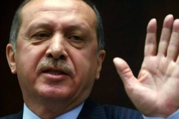 Erdogan: o premiê argumentou que o caça turco não levava armamento e estava no espaço aéreo internacional no momento em que sofreu o ataque (©AFP/Arquivo / Adem Altan)
