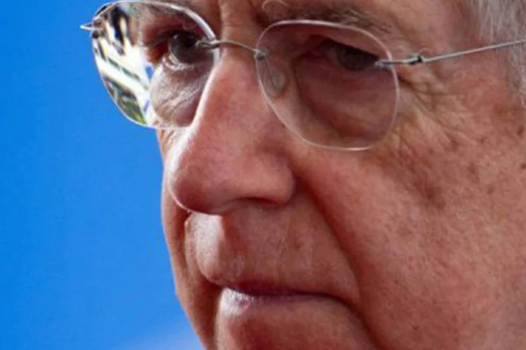 O primeiro-ministro italiano, Mario Monti: a cifra mais alarmante é a do desemprego juvenil (Ed Jones/AFP)