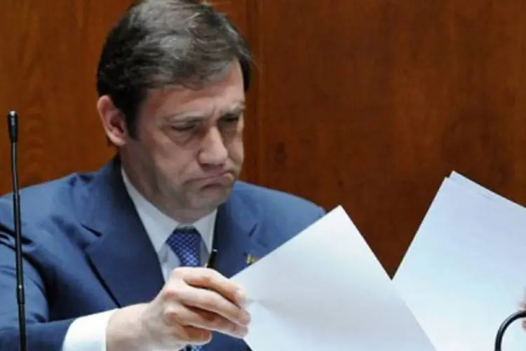 
	O primeiro-ministro portugu&ecirc;s, Pedro Passos Coelho: Passos Coelho passar&aacute; a governar interinamente
 (Francisco Leong/AFP)