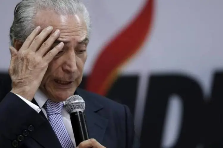 
	O vice-presidente Michel Temer: segundo Temer, Dilma e ele nunca foram amigos
 (Ueslei Marcelino/Reuters)
