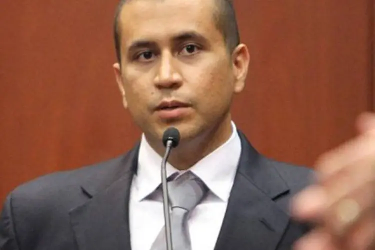 O vigia, que matou Trayvon Martin, George Zimmerman: Acusado deverá entrar em contato com as autoridades a cada dois dias (©Pool/AFP / Gary W. Green)