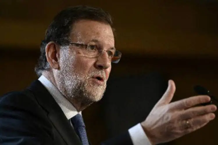 
	Mariano Rajoy: Rajoy tamb&eacute;m disse que a economia espanhola crescer&aacute; at&eacute; 3,2 por cento em 2015
 (AFP/ Josp Lago)