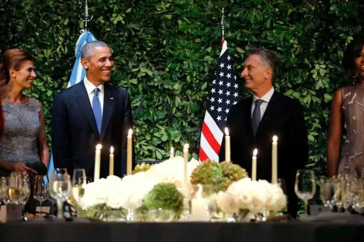 
	O presidente Barack Obama em visita Buenos Aires: &quot;tardamos em defender os direitos humanos e foi o que ocorreu aqui&quot;
 (REUTERS/Carlos Barria)