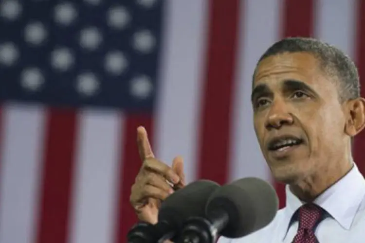 
	Obama continuou se preparando hoje a portas fechadas para os debates em Henderson (Nevada)
 (Saul Loeb/AFP)