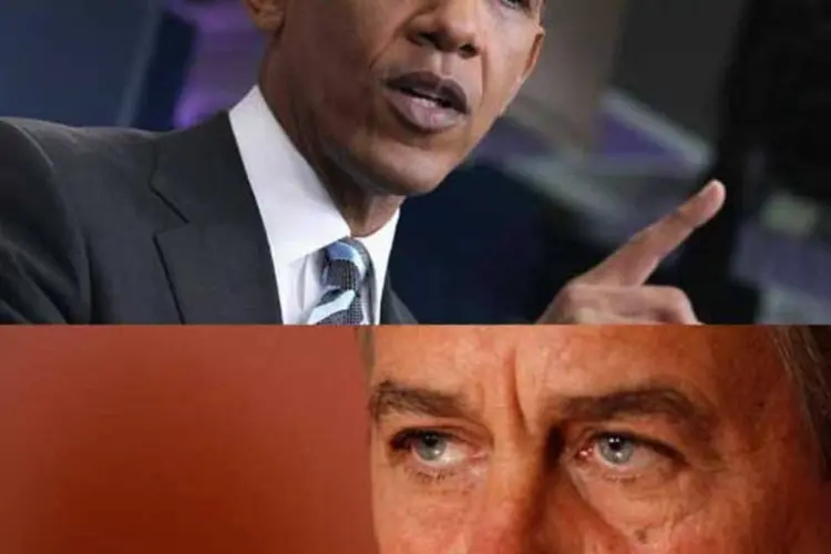 Obama e  Boehner (Montagem/Getty Images)