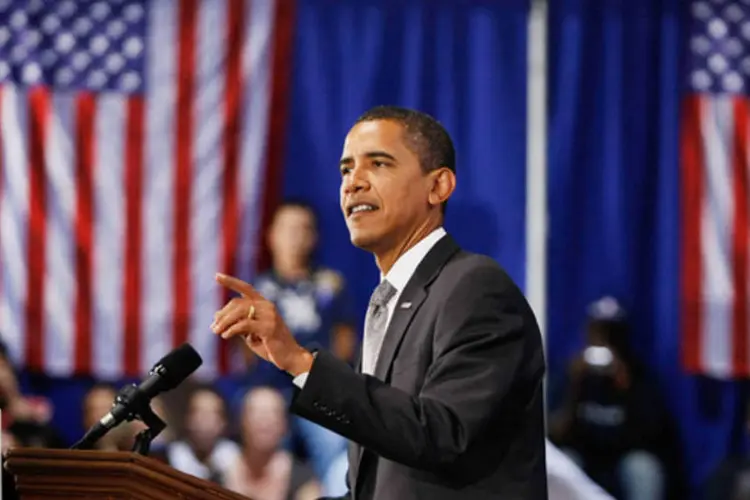 Barack Obama, durante a campanha (Joe Raedle/Getty Images)