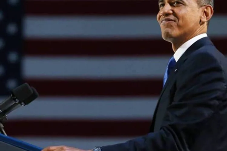 
	Obama em seu discurso da vit&oacute;ria: apesar do entusiasmo dos quenianos, Obama n&atilde;o visita o Qu&ecirc;nia desde 2008
 (Getty Images)