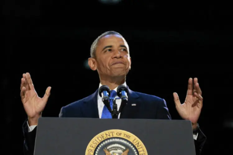 Barack Obama: "Acreditamos em uma nação de imigrantes", afirmou o presidente reeleito em seu discurso da vitória ( REUTERS/Jason Reed)