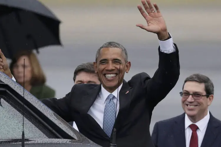 
	Obama em Cuba: &quot;Estamos interessados que Cuba mantenha boas rela&ccedil;&otilde;es com todos seus vizinhos, mas em 1&ordm; lugar, certamente, com os EUA&quot;
 (Enrique de la Osa / Reuters)