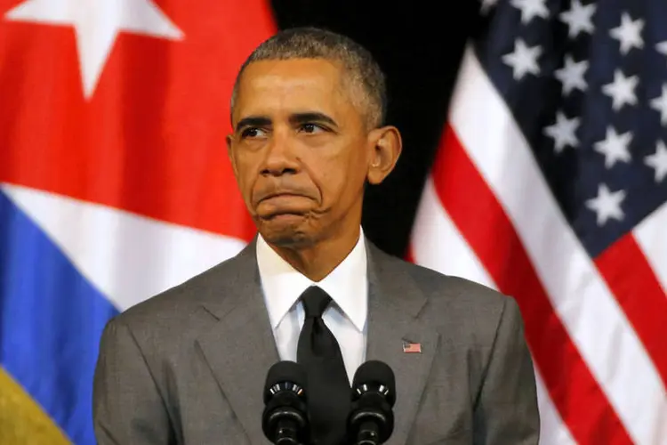 
	Obama: o presidente tamb&eacute;m criticou o empres&aacute;rio por afirmar, em v&aacute;rias ocasi&otilde;es, que somente ele sozinho pode resolver os problemas do pa&iacute;s
 (Carlos Barria / Reuters)