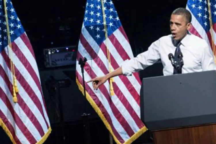 
	O presidente Barack Obama: democrata prometeu acabar com a guerra no Afeganist&atilde;o da mesma forma &quot;respons&aacute;vel&quot; que fez com o conflito no Iraque
 (Brendan Smialowski/AFP)