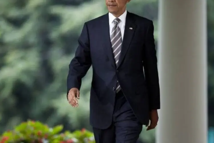 Demonstração de Obama pode contribuir para tentar solucionar a crise americana (Brendan Smialowski/Getty Images)