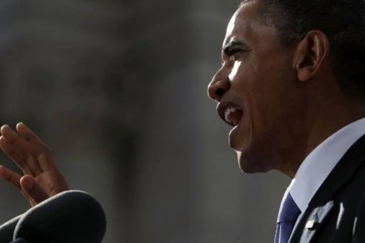 Obama expressou suas "condolências" aos familiares das vítimas do tornado que assolou Joplin no domingo à noite (Getty Images)