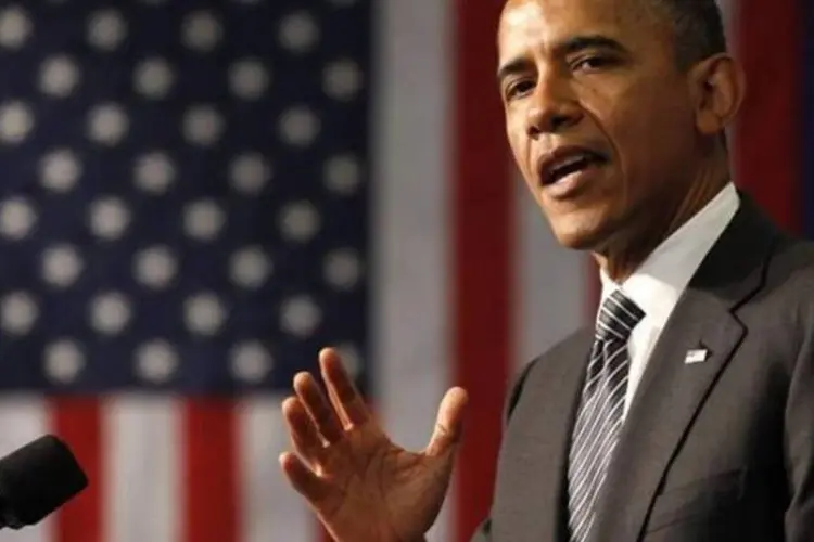 Obama em comício: A enorme maioria hispânica foi contagiada com a mensagem de mudança de Obama (Kevin Lamarque/Reuters)