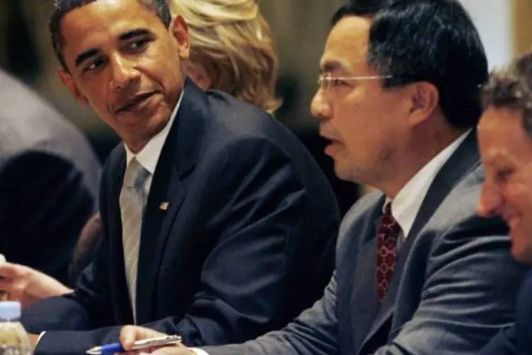 Presidente dos Estados Unidos, Barack Obama, e o presidente da China, Hu Jintao (Getty Images)