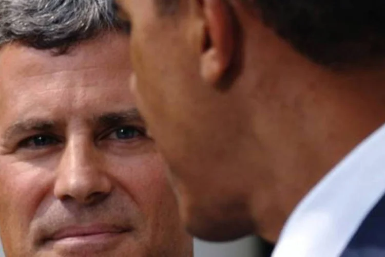 Alan Krueger e Obama na Casa Branca: "os problemas no mercado de trabalho vêm de longa data e não serão resolvidos da noite para o dia" (Mandel Ngan/AFP)
