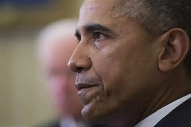
	Barack Obama: os Estados Unidos enfrentam uma crise latente em rela&ccedil;&atilde;o &agrave; pol&iacute;cia, especialmente em sua abordagem com os negros
 (AFP/ Jim Watson)