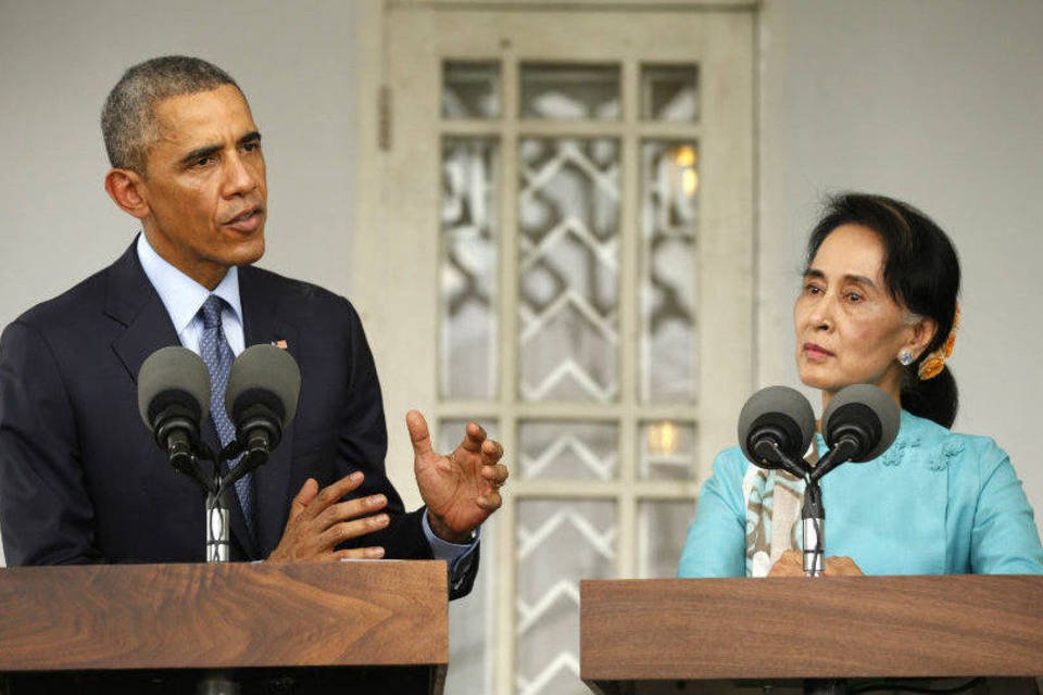 Obama apoia líder opositora e pede eleições em Mianmar