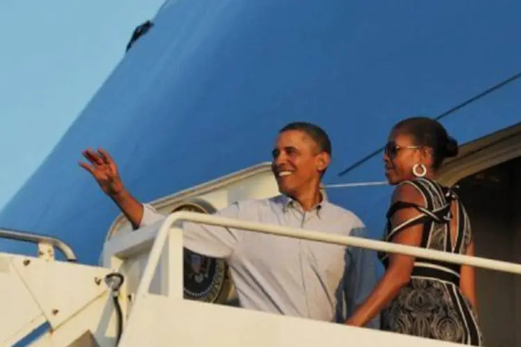 Barack Obama, presidente dos EUA, e a primeira-dama, Michelle: "se não concordasse com algo, falaria com meu próprio marido a respeito" (Mandel Ngan/AFP)