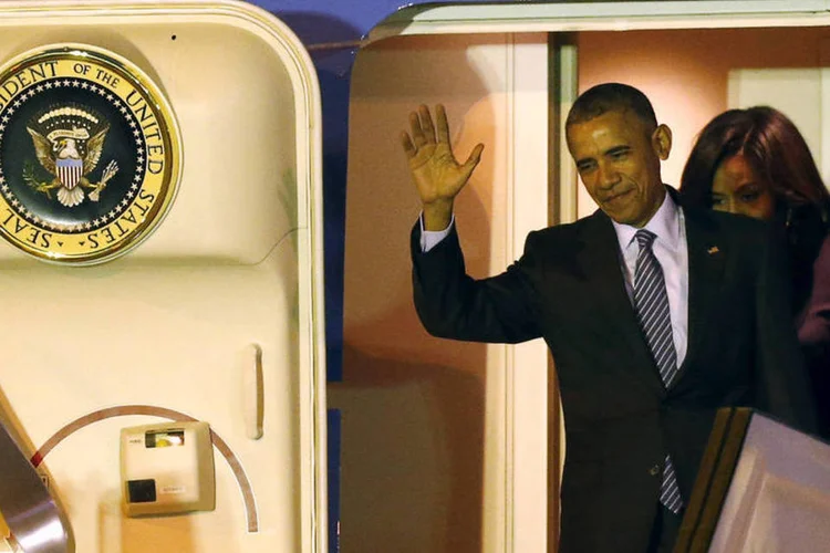 
	Barack Obama: o governo argentino elevou ontem o n&iacute;vel de alerta das for&ccedil;as de seguran&ccedil;a pela chegada de Obama e ap&oacute;s os atentados
 (Marcos Brindicci / Reuters)