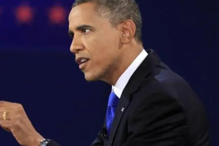 Presidente Barack Obama no último debate das eleições de 2012 (Joe Skipper/Reuters)