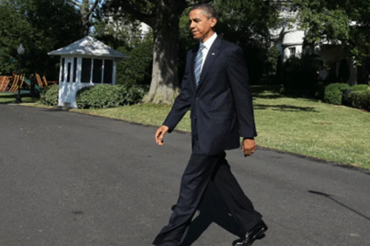 Obama passeia em Washington: regulação do mercado financeiro virou prioridade  (.)