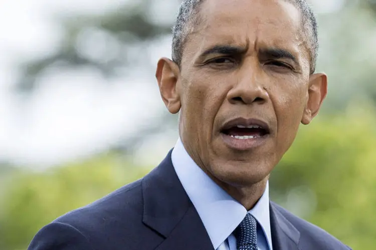 Barack Obama fala com jornalistas sobre imposição de sanções à Rússia (Joshua Roberts/Reuters)
