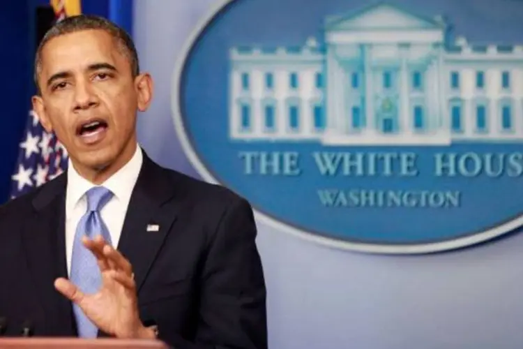 Presidente Barack Obama fala sobre o furacão Sandy nos EUA (Jason Reed/Reuters)