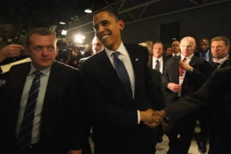 Presidente dos Estados Unidos, Barack Obama, despede-se de Copenhague (.)