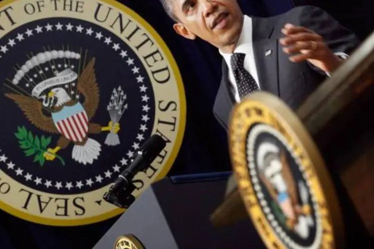 Obama: "Tivemos êxito na defesa de nossa nação, levamos a guerra ao inimigo e restabelecemos a liderança global dos Estados Unidos" (Getty Images)
